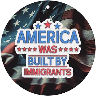 America Was Built By Immigrants Car Air Freshener Cards Hanging Fragrance Car Accessories Home Office Bedroom
