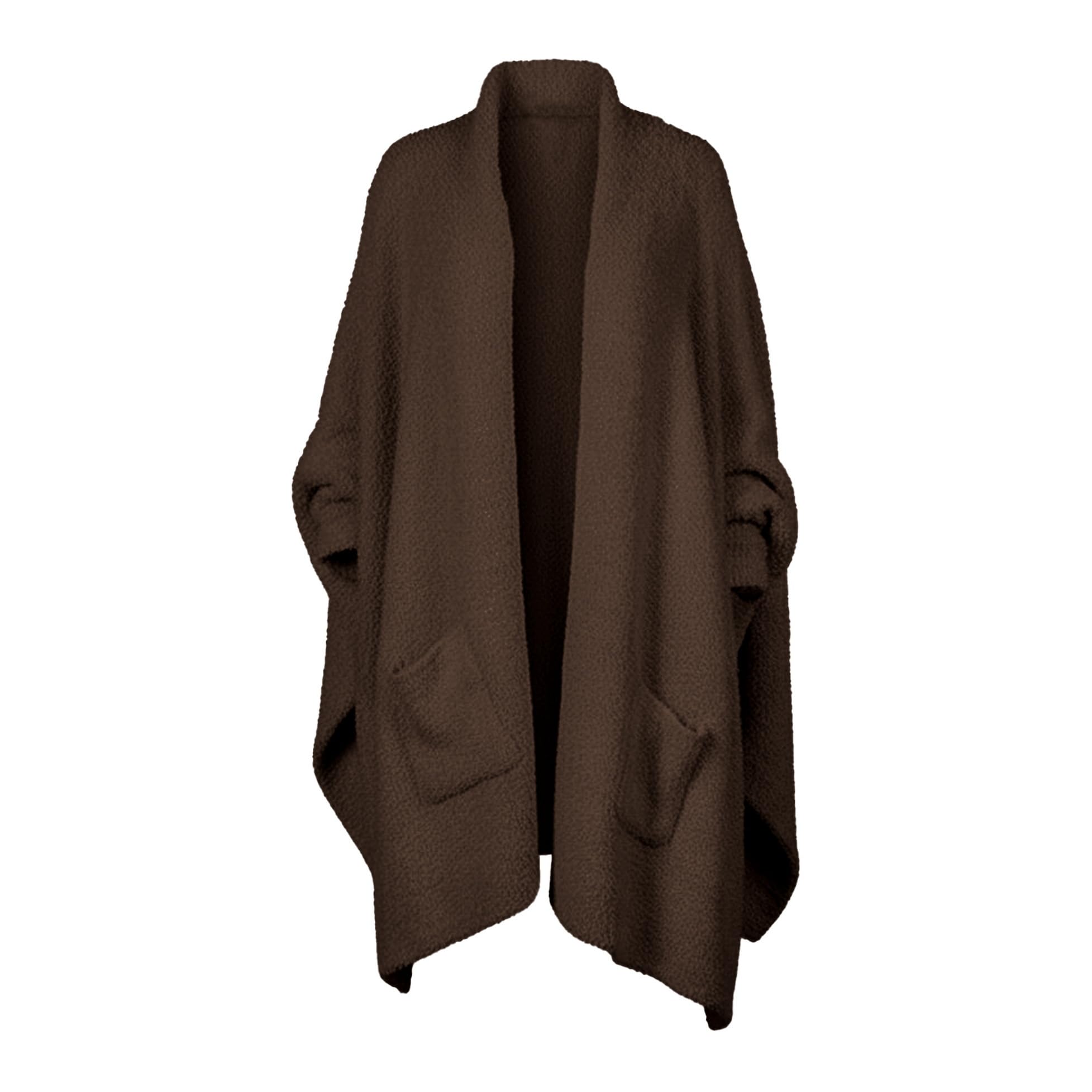 Wearable Blanket Sherpa Poncho