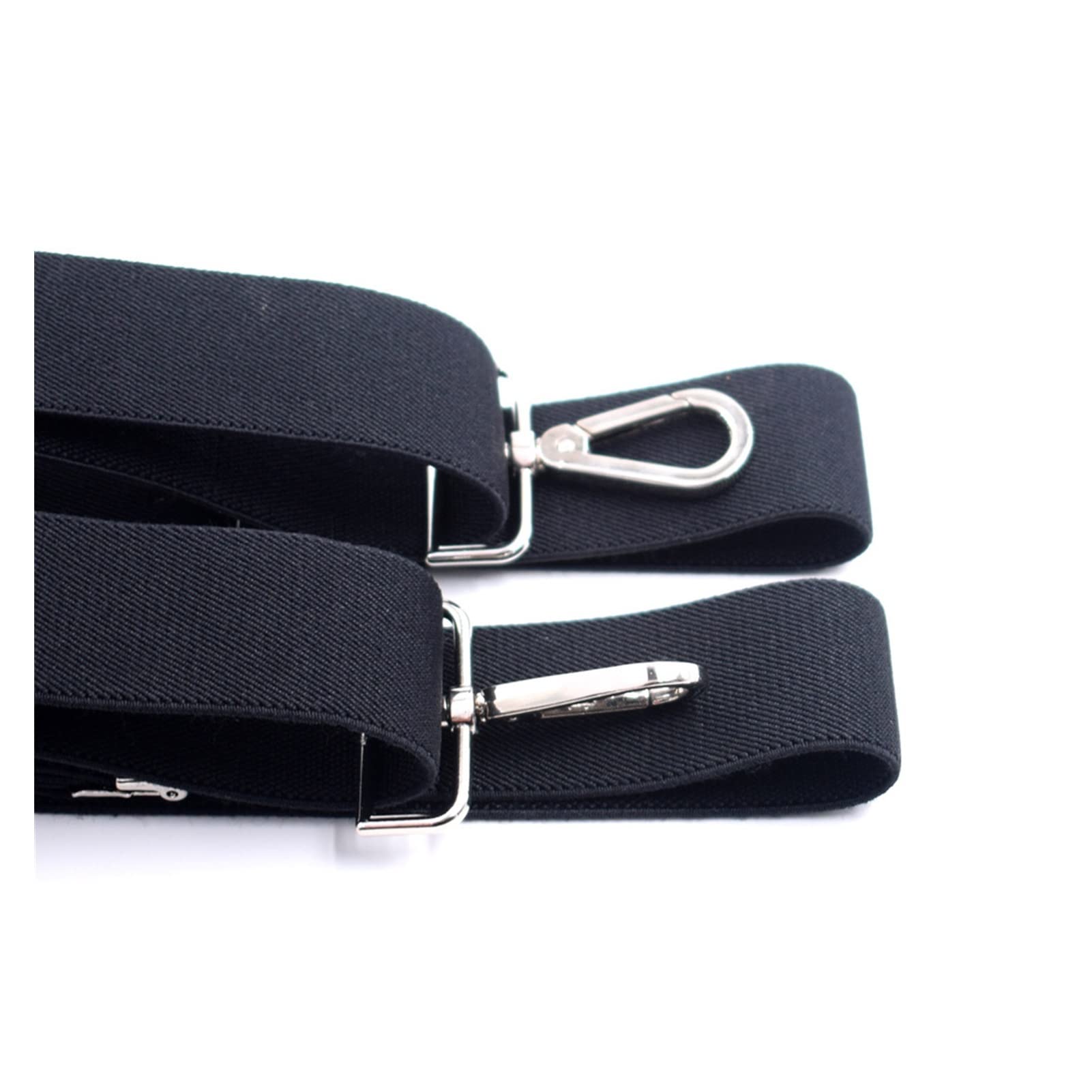 ZZSRJ Camisa for Hombres TITURAS DE Trabajo Negro DE Negro 4 Snap Hooks Snap Duty Hesphing en Forma de X de 3,5 cm de Ancho Pantalones elásticos Ajustables Tirantes (Color : K)