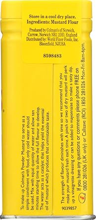 Colmans Mustard Dry 12x 2OZ