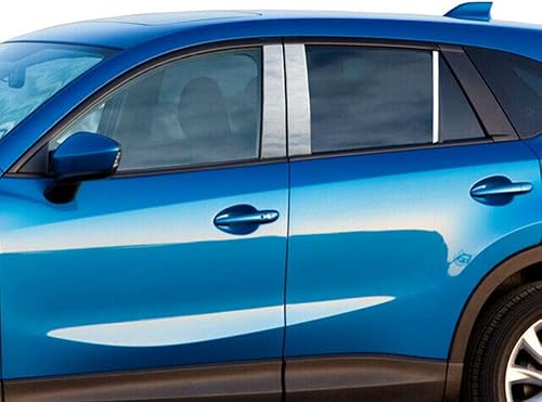QAA es compatible con Mazda Cx-5 2013-2016 6 piezas de poste de pilar inoxidable PP13721