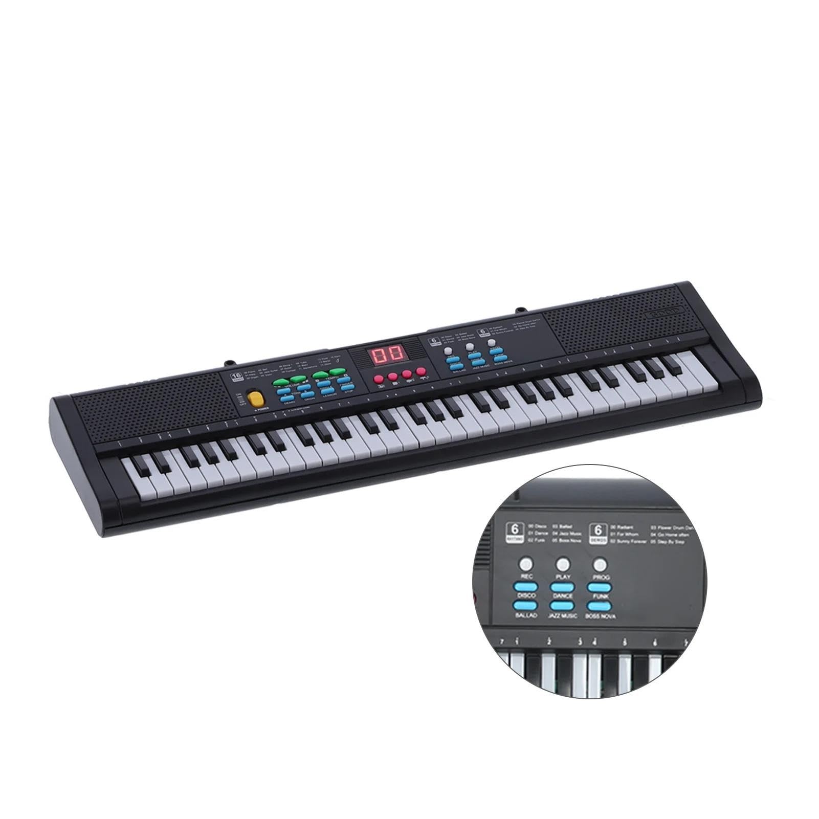 Elektroniczny Instrument Fortepianowy 61 Klawiszowy Wielofunkcyjny Elektryczny Mikrofon Do Pianina Instrument Klawiszowy Dla Początkujących I Dorosłych