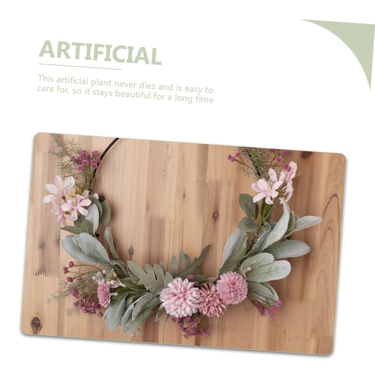LIFKOME 2pièces Couronne De Artificielles pour Mariage Guirlande Décorative De Pâques Décoration pour Intérieur Et Extérieur