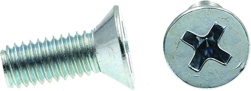 Miniatura 2 de Prime-Line 9001025 Tornillos de máquina, cabeza plana, Phillips Drive, #10-32 X 12 pulgadas, acero chapado en zinc (paquete de 100)