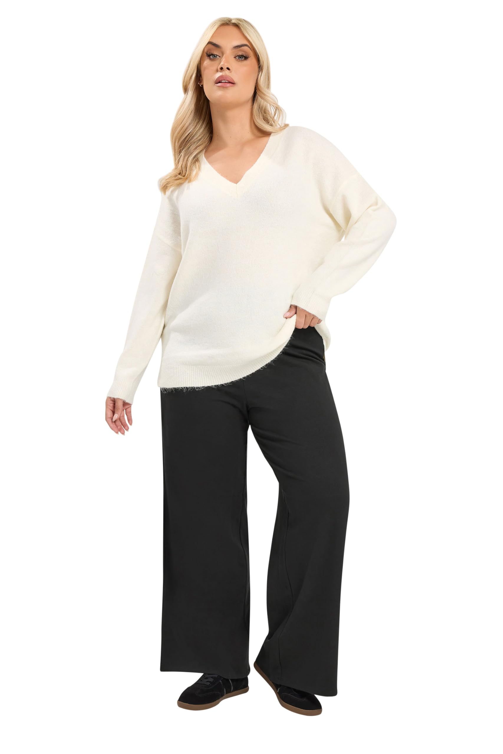 Yours Curve Wide Leg Leggings - Women's - Plus Size Curve