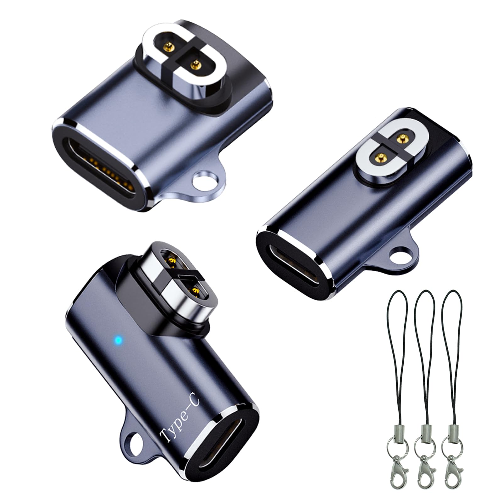 sweguard Shokz Headphone Charger Adapter 3-Pack USB C Charging Adapter to Shokz Magnetic Converter Compatible with Shokz OpenRun Pro/Air/Mini,