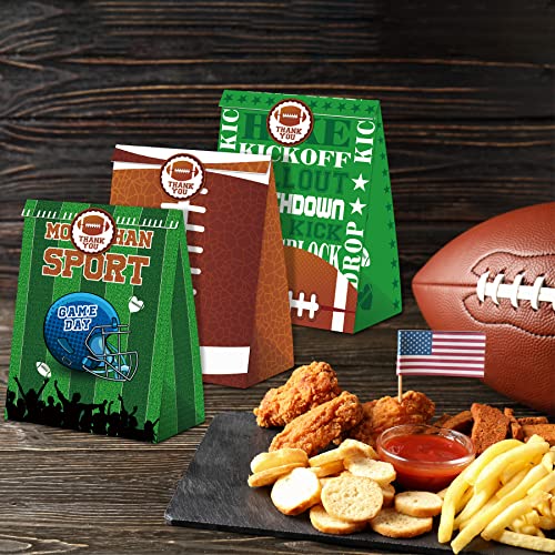 Football Party Favors 72 Pcs Football Theme Slap Bracelet Keychain Tattoo Stickers Plastic Straws Silicone Bracelet Gift Bags For Kids Sports Theme Birthday Party Gift Giving Classroom Rewards #TOP7