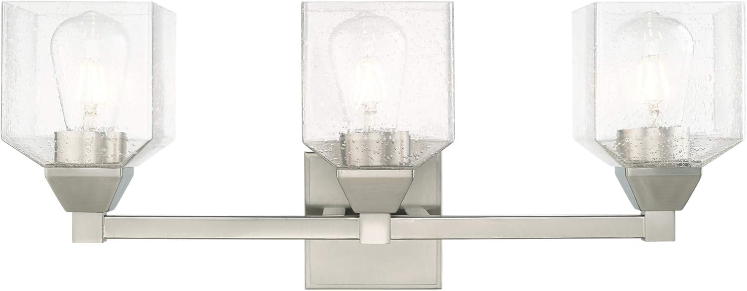 Livex Lighting 3 Lt Brushed Nickel Bath Vanity 10383-91, 23 x 6.75 x 9.5