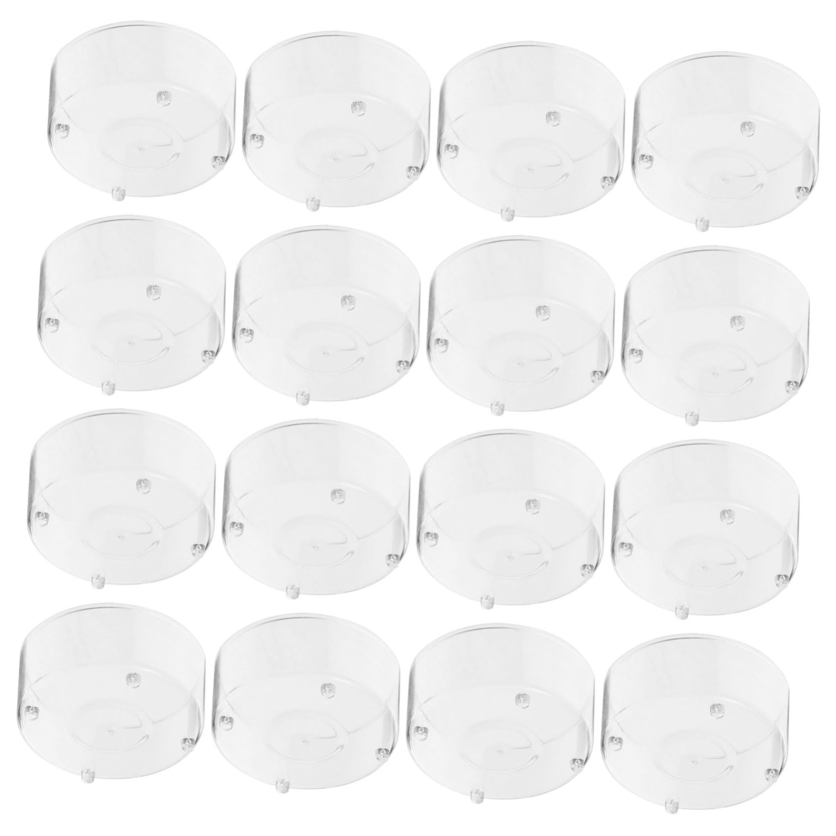 Portavelas de 15 ml de plástico transparente y fáciles de usar para hacer velas de té 1