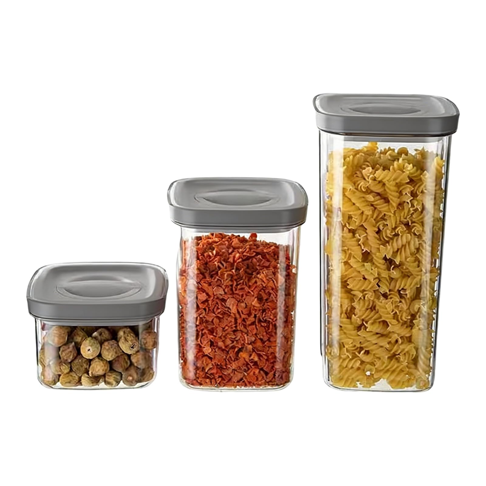 Jazuaiao 3Pcs Portable Rotating Storage Canisters with Leakproof Lid for Efficient Space Utilization Storage Containers