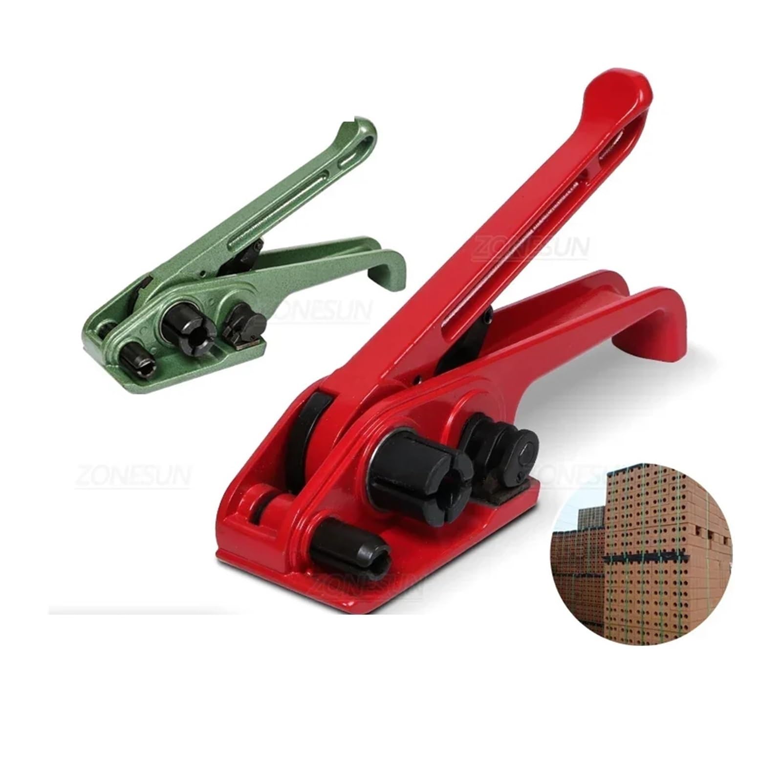 Outil de cerclage manuel for feuillard polyester, tendeur for PP/PET 19 mm - Pack-Pro(BRIGHT GREEN)