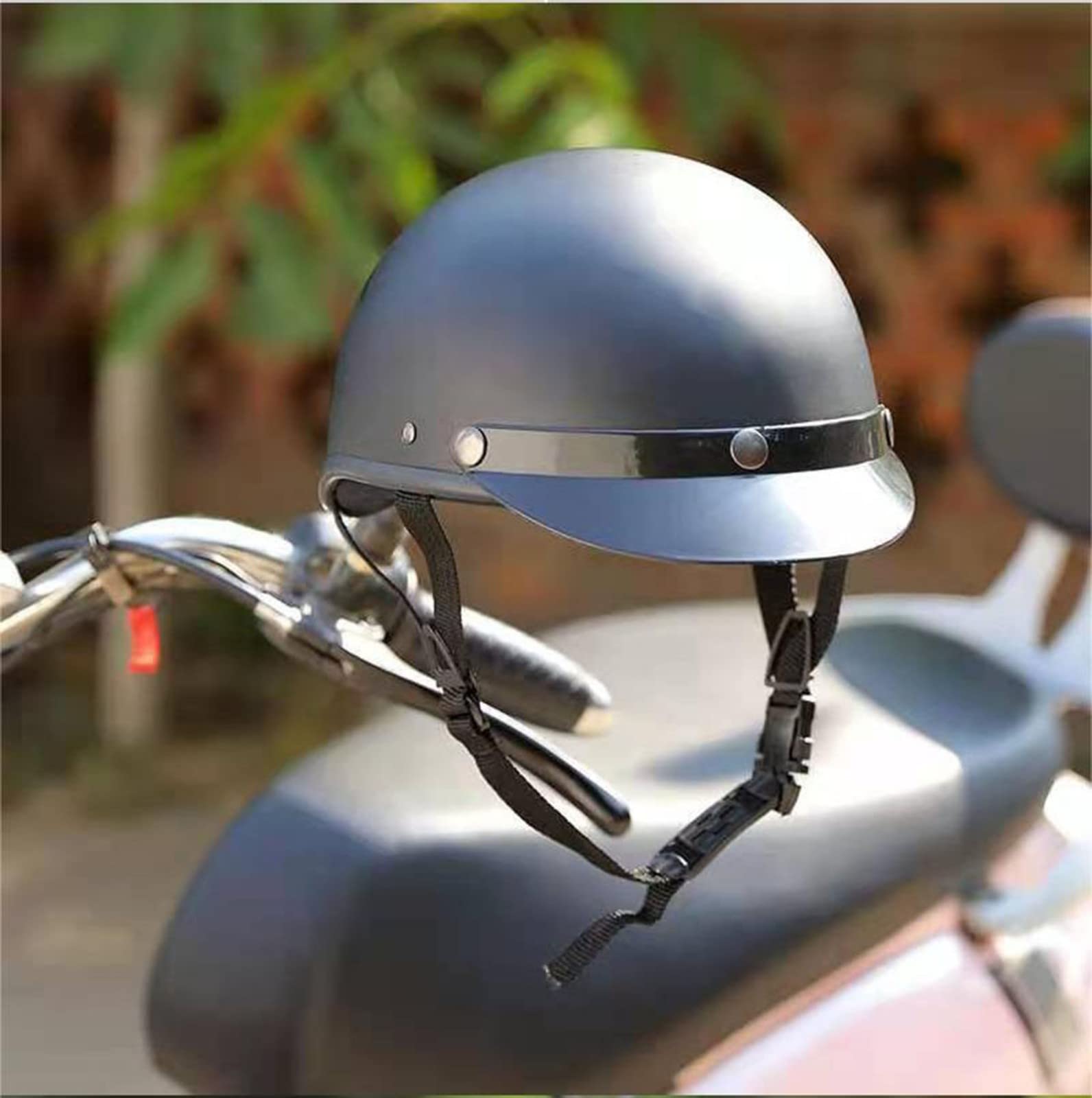 Motorrad Halbhelme Halbschalenhelm Brain-Cap Halbschale Jet-Helm Motorrad-Helm Roller-Helm Scooter-Helm für Chopper Biker Moped-Helm ECE-Zulassung