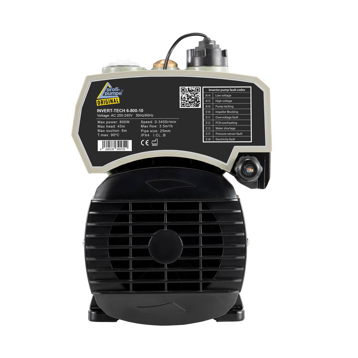 INVERTER INVERT-Tech 6 – 800 – 10, macchina per acqua domestica, con magnete permanente, pompa per acqua domestica, pompa centrifuga da giardino