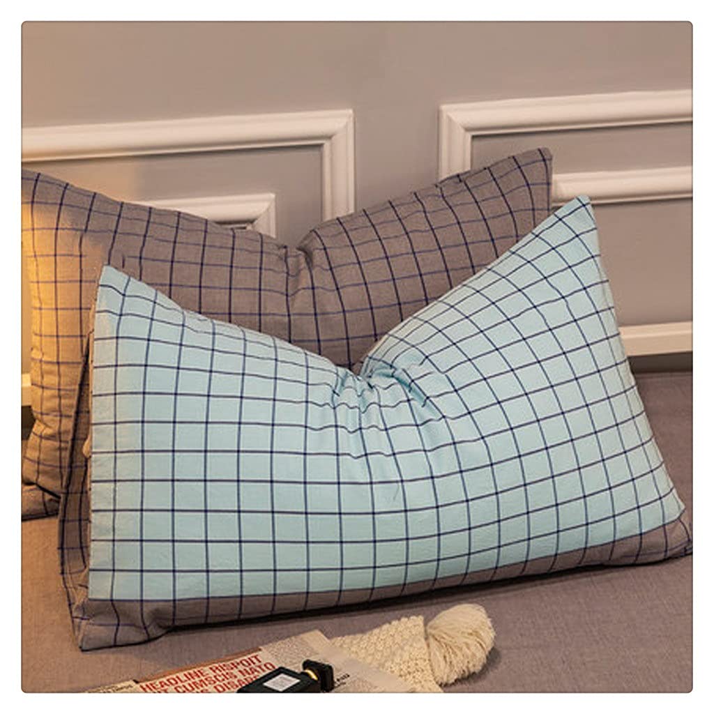 MFJGHU Lattice Pillowcases Home Bedding Decorative Pillow Cover Cotton Super Soft Case Solid Color Sofa Throw Pillows(Style D)