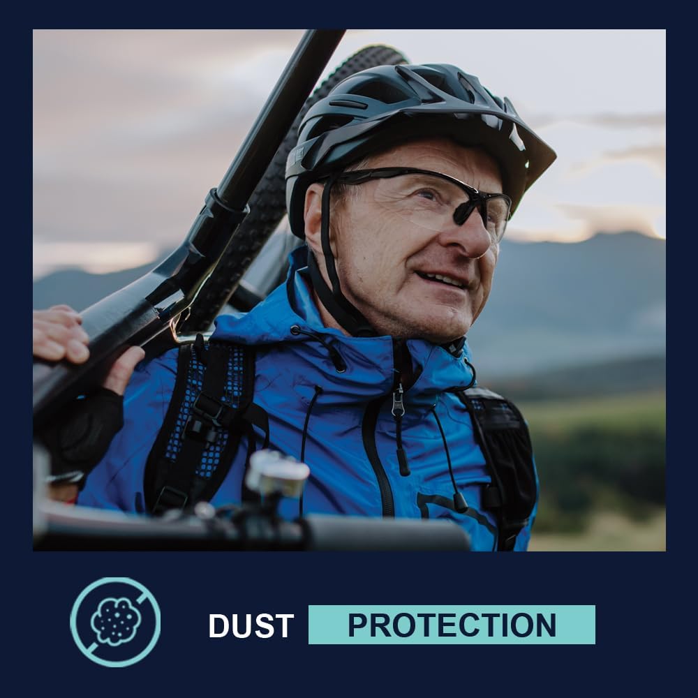 Bifocal Safety Glasses by PS Safety Glasses With Readers for Healthcare, Woodworkers, Motorcyclists, Workshop - Ansi Z87+ - Polycarbonate Lenses - Clear, +2.0 - Image 4