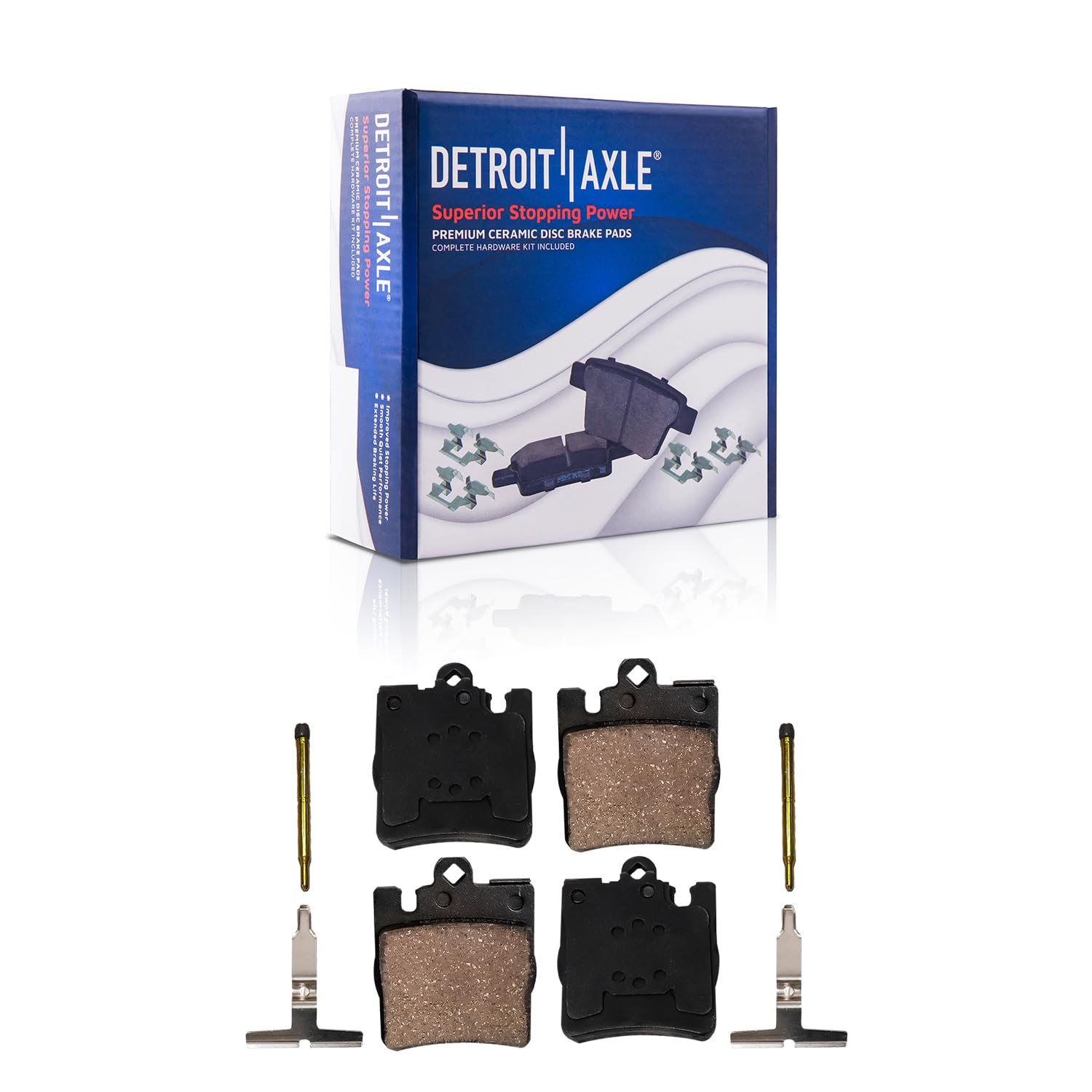 Detroit Axle - Rear Brake Pads for Mercedes Benz C230 C240 C280 C320 C350