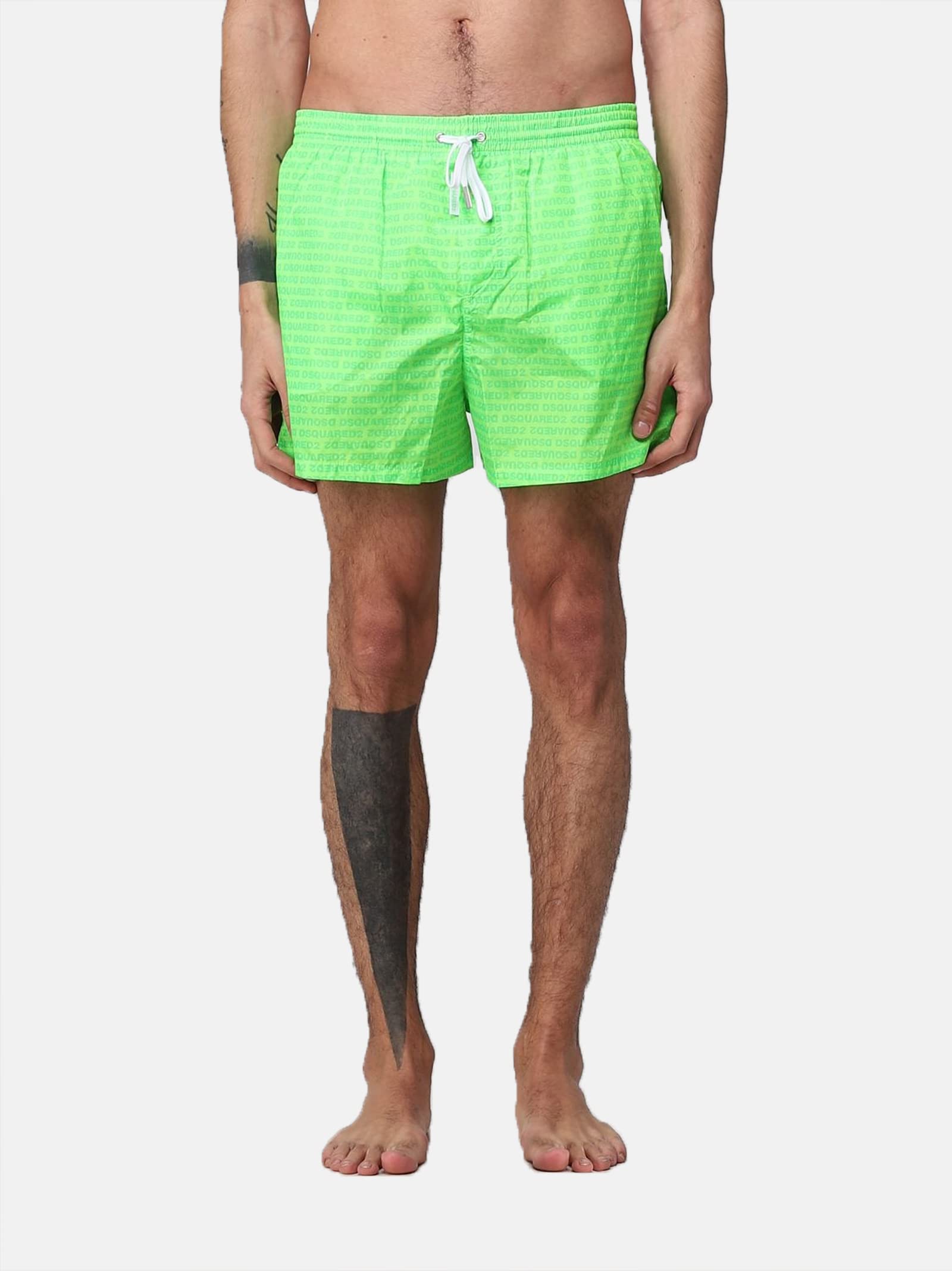 Dsquared2 - Bañador bóxer para hombre con logotipo All Over D7B644630
