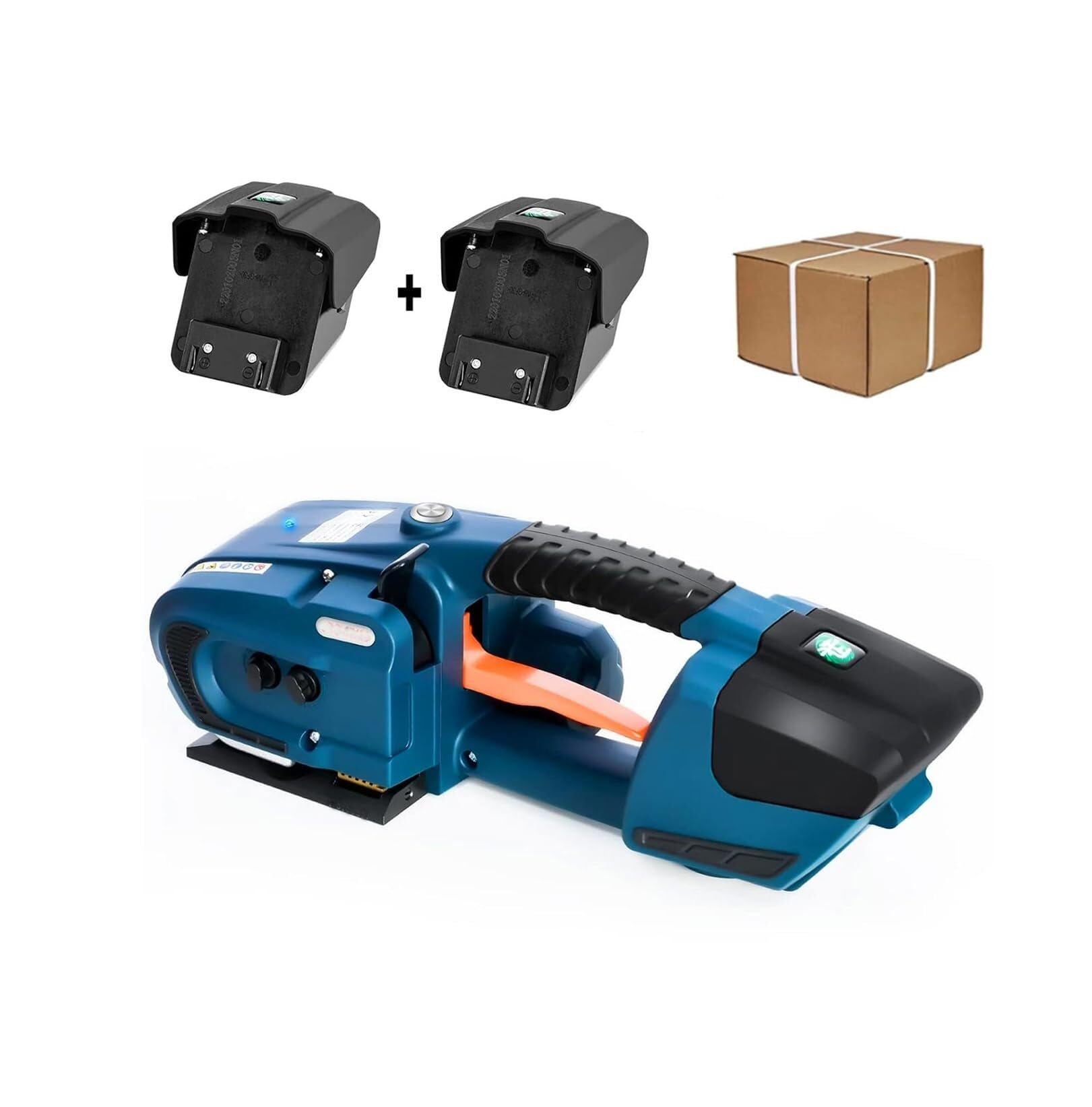 Aserzenith 1 Electric Strapping Machine, 3-In- Tensioning, Welding & Cutting Tool, Adjustable 600-2800N For Pp/Pet Straps /2"-5/8", For Packaging