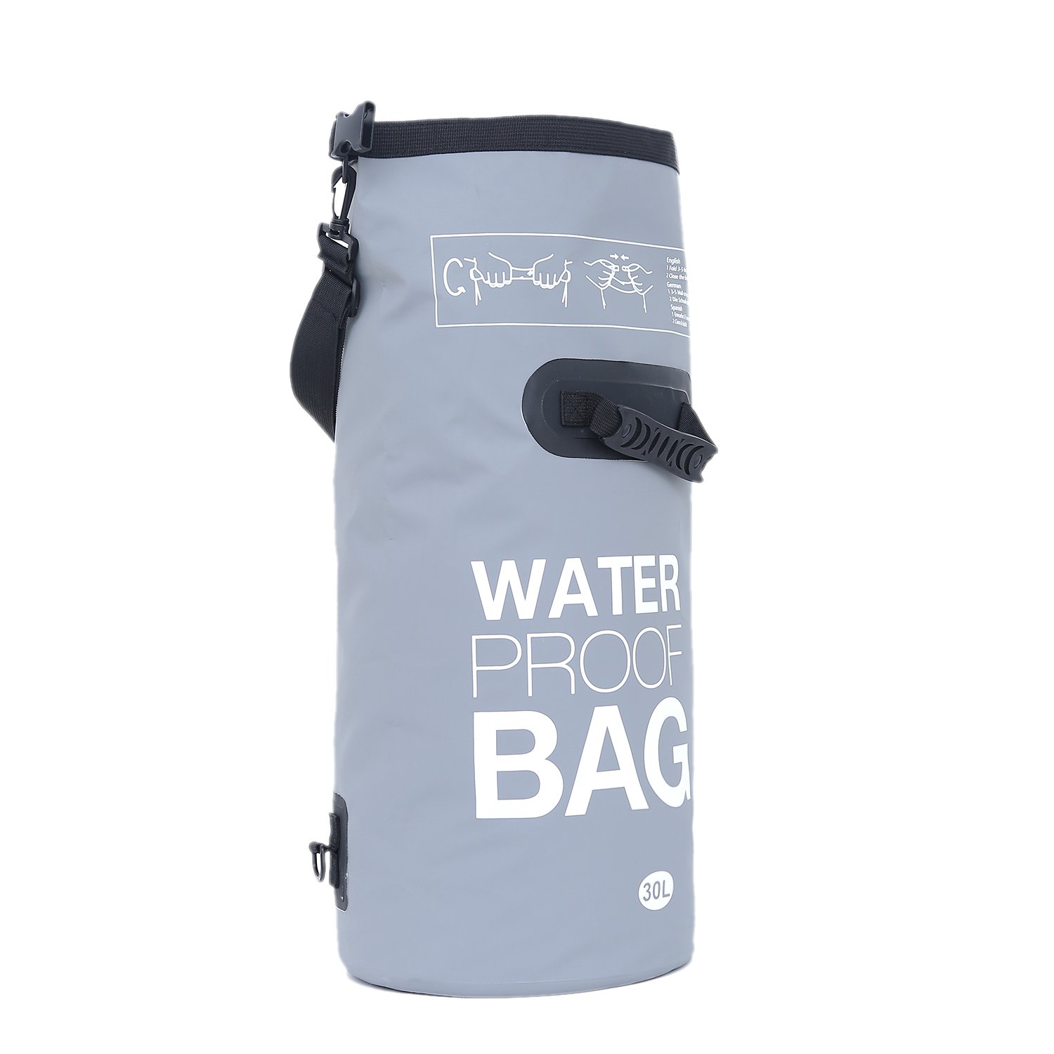 DonDon Dry Bag Borsa impermeabile da 2l, 5l, 10l, 15l, 20l, 30l con tracolla