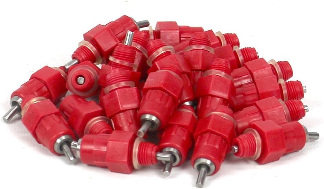 Crazycity 5/10/25/50/100/200/300 Pack Water Nipple Drinker Chicken Feeder Poultry Duck Hen Screw In Style NEW (200 Pack)