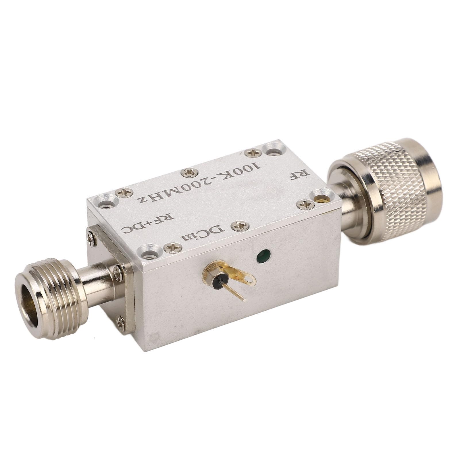 Bias Tee, Hochfrequenz Bias Tee T-Stück Verstärkermodul HF-Breitband für 0,1–200 MHz HF-Signale, Logarithmisch
