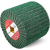 RENOTEC 120x100mm Non-Woven Abrasive Flap Wire Drawing Polishing Burnishing Wheel for The Surface Treatment of Metal Products (240 GRIT with Sandpaper)