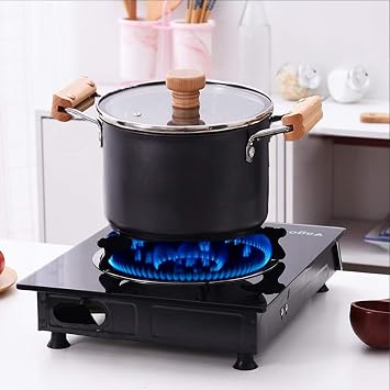 Kitchen Pots and Pans Ceramic Nonstick Casserole with Lid, Induction Stockpot, Soup Pot,Nano Ceramic Coating,Oak Handle,Less Oil Smoke .3.8L/5L/6.1L Avilable,B,20cm