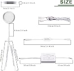 AIBOO LED Under Cabinet Lights Linkable Kit 12V Slim Aluminum Puck Lights with Wireless RF Remote Control & Hardwired Driver for Kitchen Lighting (4 Lights Warm White)