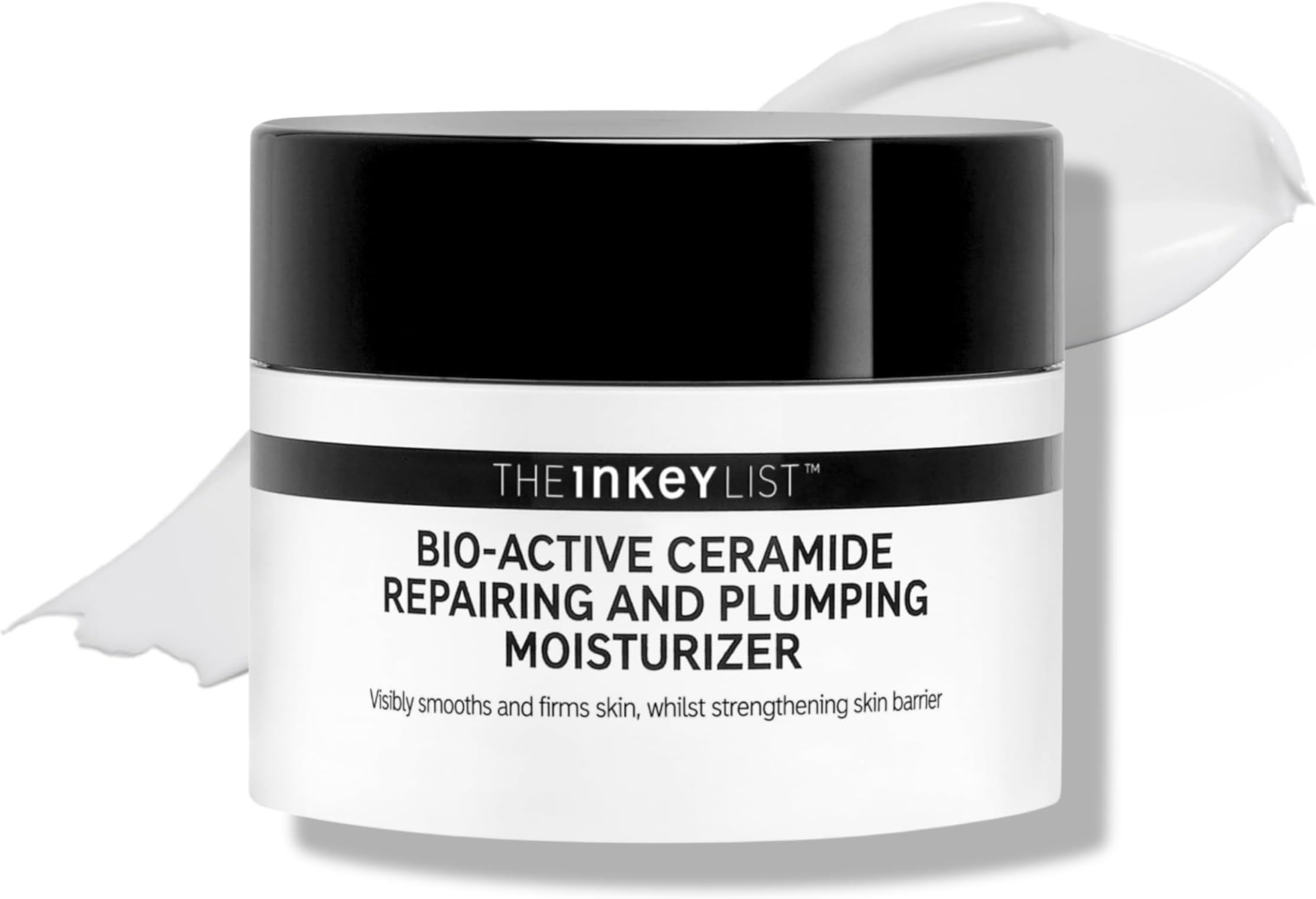 The INKEY List Bio-Active Ceramide Repairing and Plumping Moisturizer 1.7fl oz/50ml, Anti-Ageing Skincare, 24-Hour Hydration Cream, Vegan Friendly, Suitable For All Skin Types