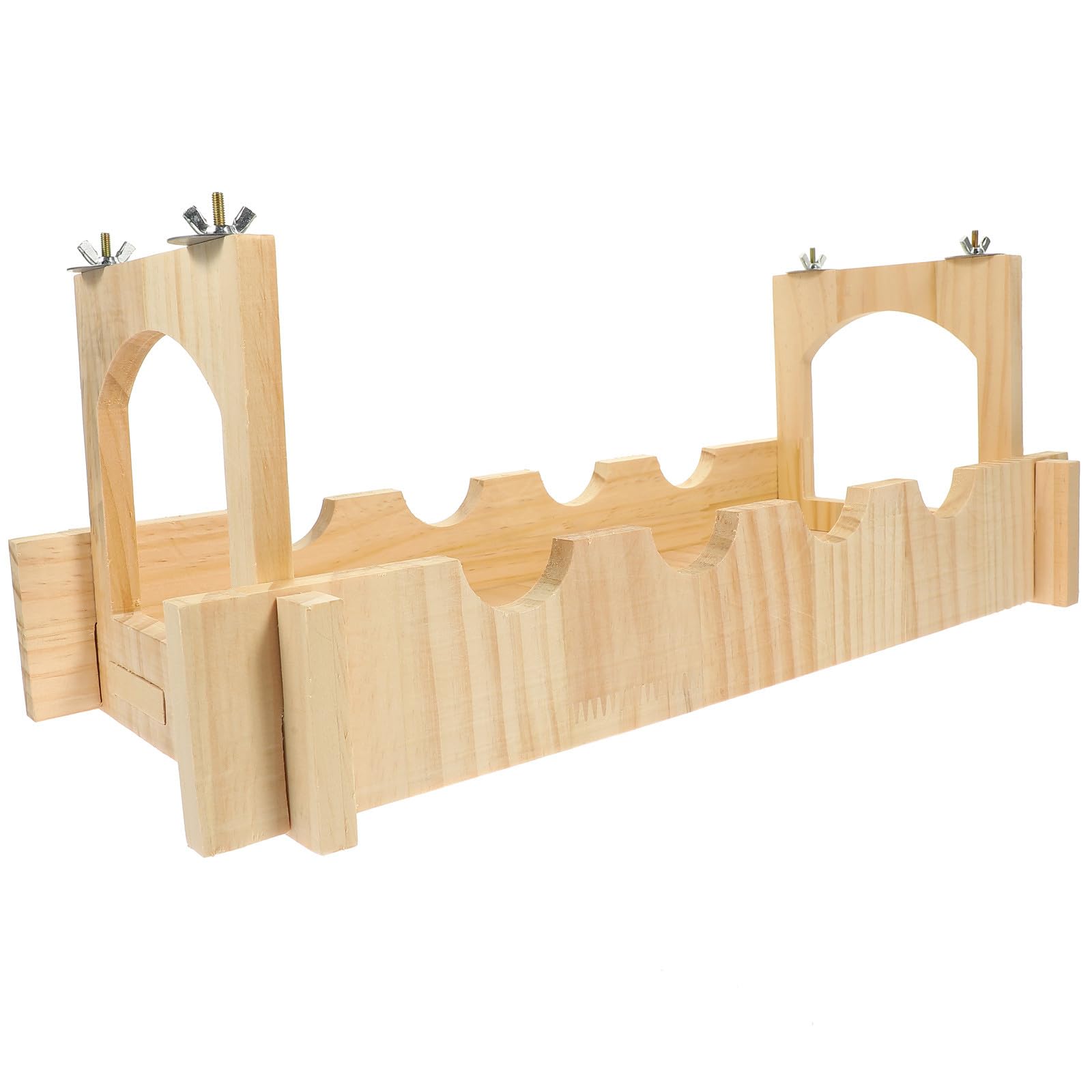 Generisch Haustierbrücke aus Holz für kleine Tiere, leichte Hängebrücke mit kreativer Form, geeignet für Chinchillas und Hamster im Käfig