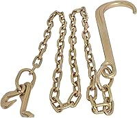WFLNHB Grade 70 5/16 x 6FT Tow Chain with 15 J-Hook & Mini R-Hook for Wrecker Recovery Axle Towing