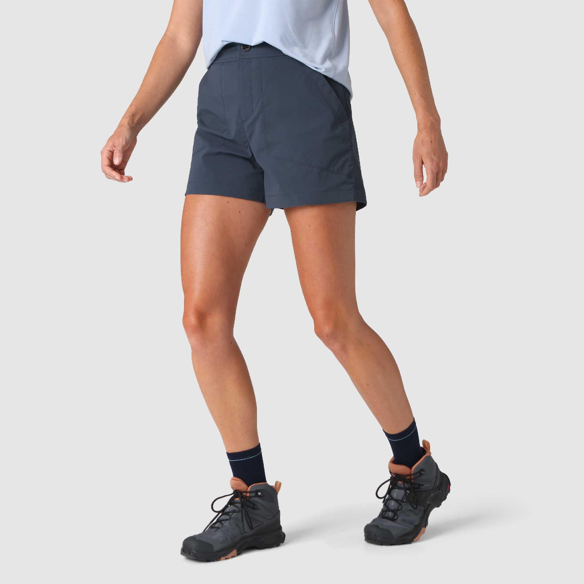 Outdoor Research Timberline Short da donna | Traspirante, elastico UPF 50+, pantaloncini sportivi da escursionismo, ad asciugatura rapida, tasca con zip