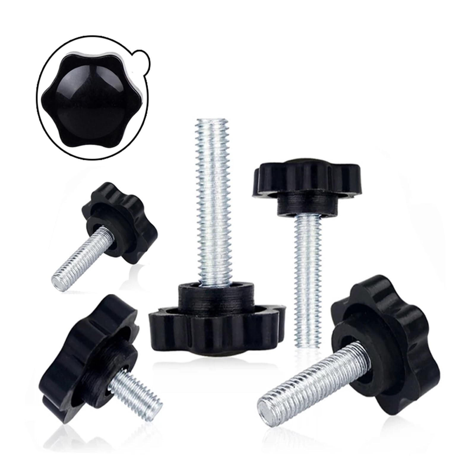 SONLED 5/10PCS M5 M6 M8 Stern Form Gewinde Klemmen Griff Bolzen  