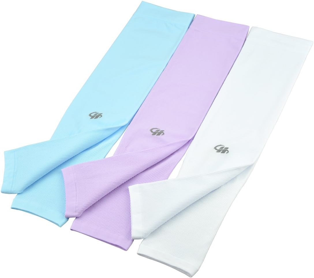 HOPESHINE Arm Cooling Sleeves UPF 50+ UV Protection Cycling Outdoor Sports 3-Pairs