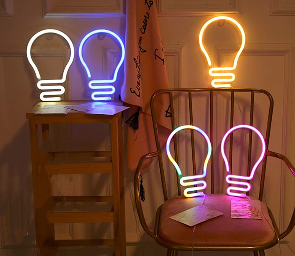Barra a LED aperta insegne al neon luci per pub bar camera da letto lampada da atmosfera appesa a parete batteria USB casa festa di Natale arredamento della stanza  39