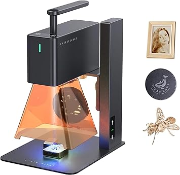 LaserPecker LP2 Portable 5W Diode Laser Engraver | Handheld Laser Engraver Machine for Wood, Leather, Paper, Acrylic, Easy Personalization Gift Crafting for DIY Beginners