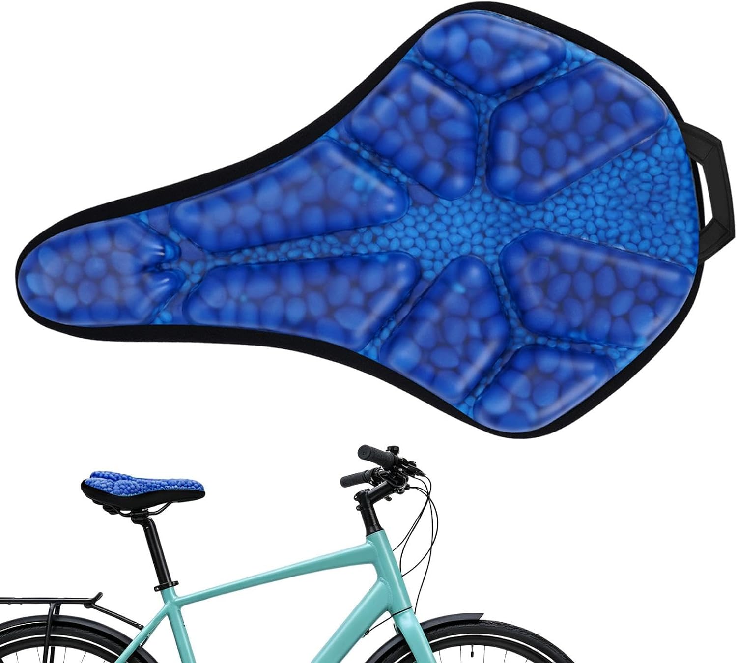 Genérico Bicycle Seat, Shock Absorber – Padded Bike Saddle for Mountain Cycling, Road, Exercise, Outdoor Commuting
