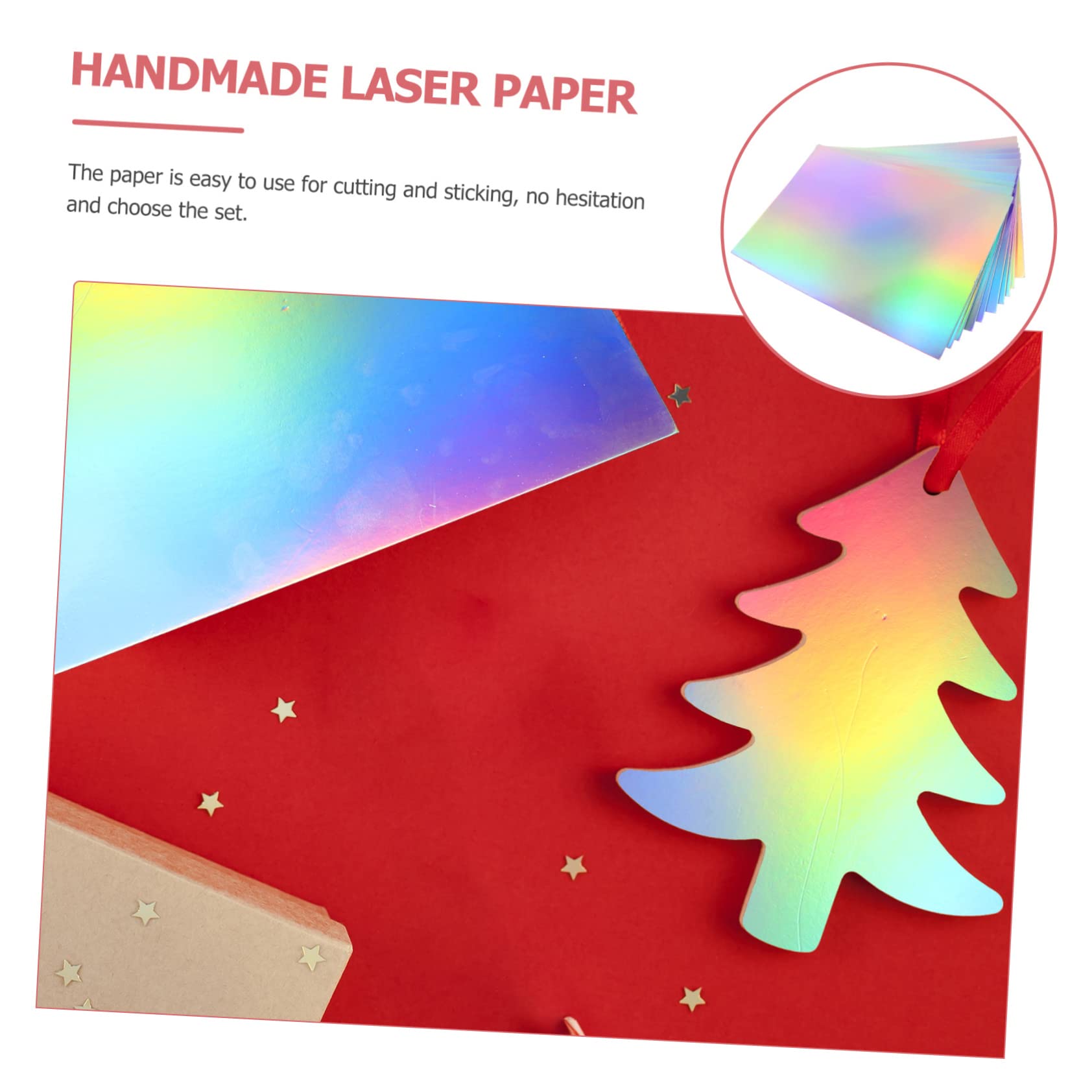 Hohopeti 50 Papeles Decorativos Cuadrados de Papel para Bricolaje, Fáciles de Usar y Cortar, Ideales para Scrapbooking y Manualidades DIY