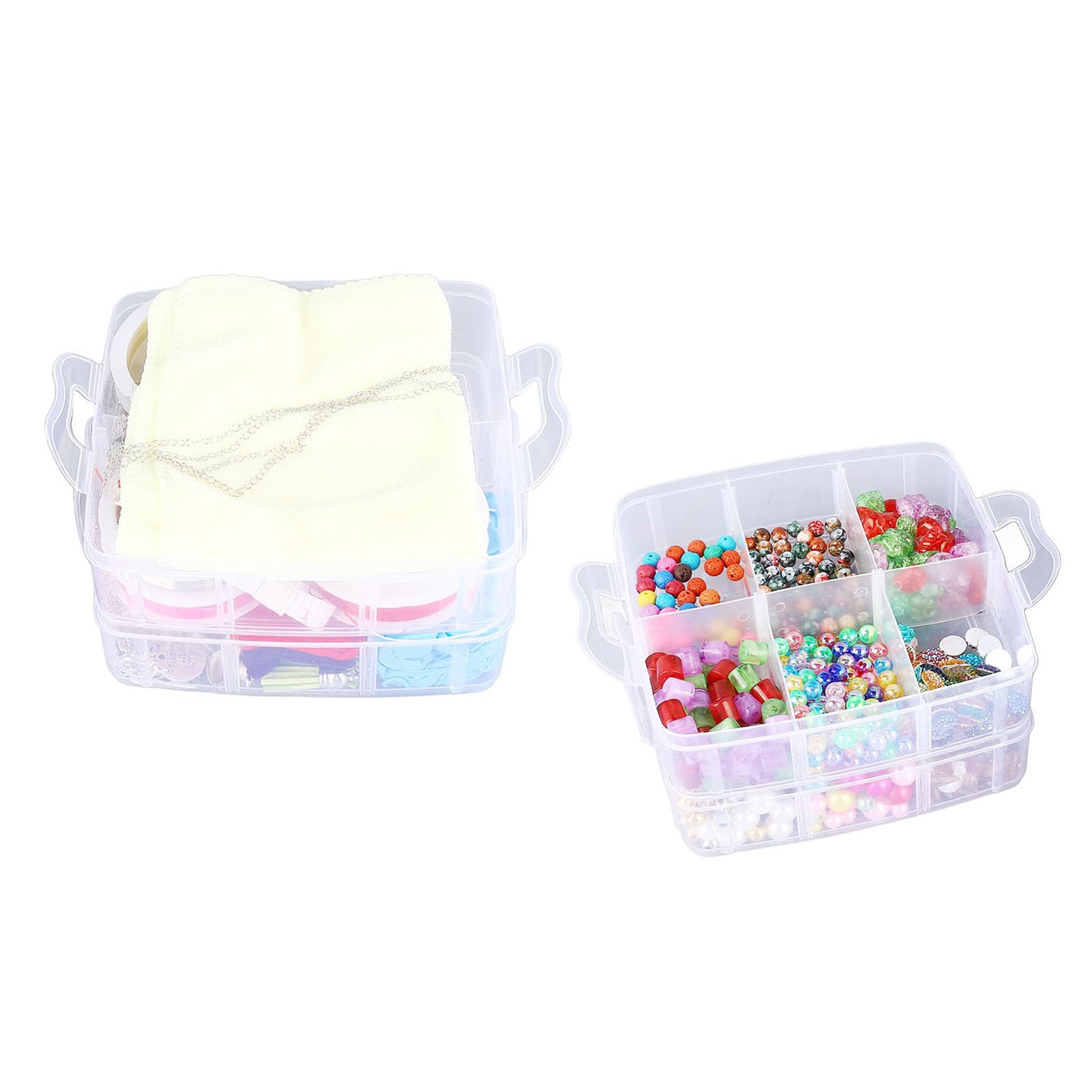 Kit de fabricación de pulseras con cuentas coloridas de íris, cuentas acrílicas DIY con herramientas para hacer joyas, joyería