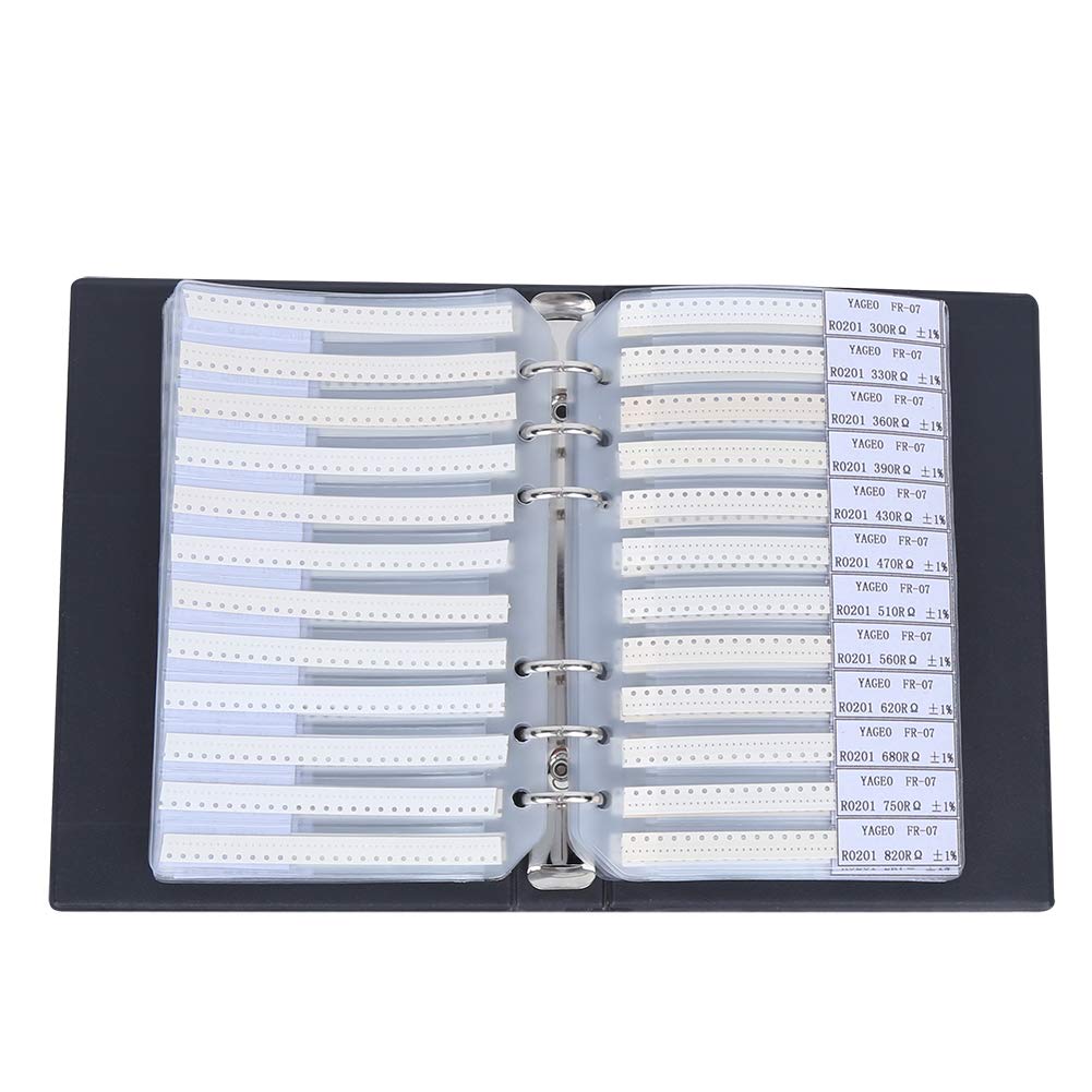 0201 SMD Resistor Sample Book, 170 Values Resistor Kit 50 Each 1% Accuracy in
