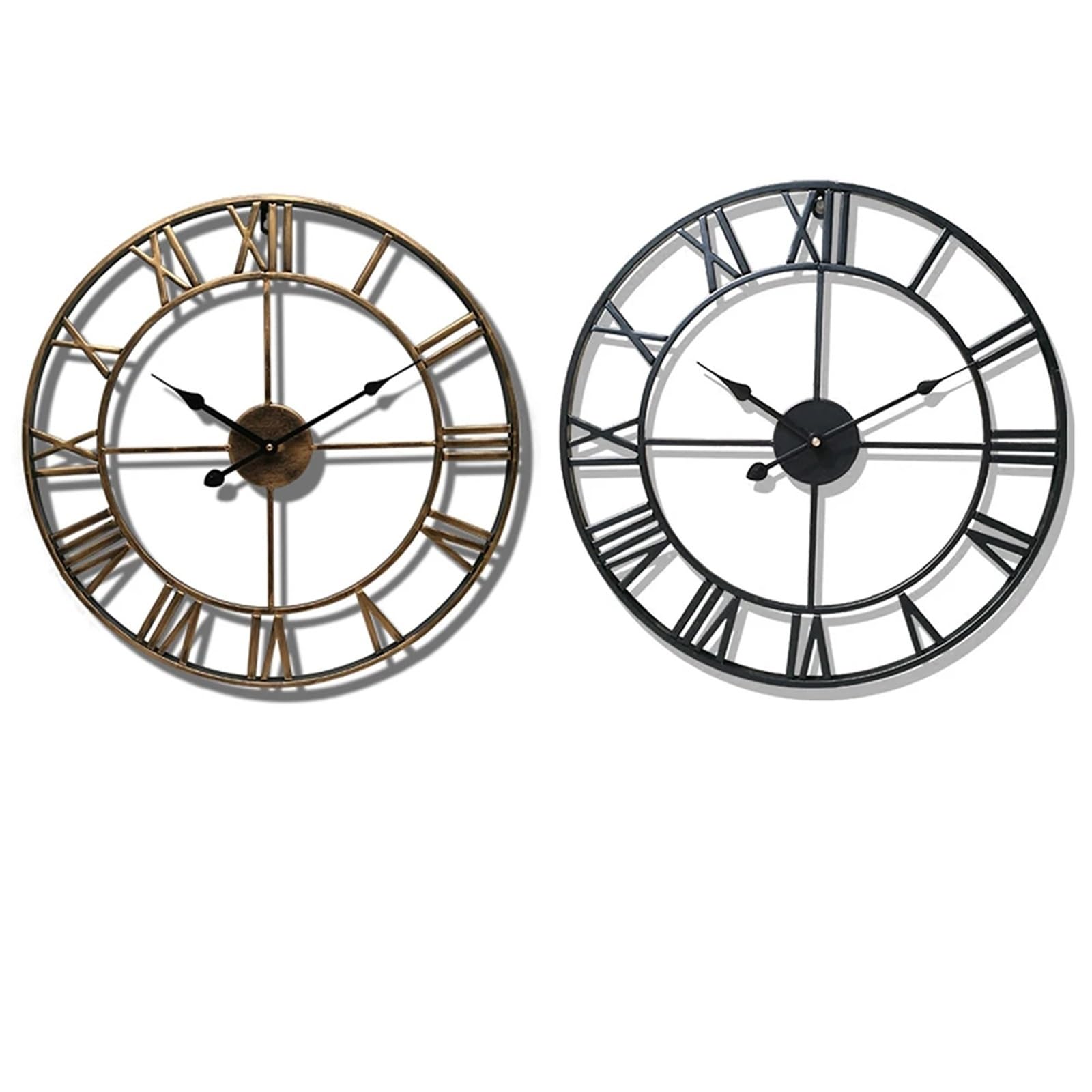Horloges murales de Maison Jardin d'aiguille Chiffres en métal pour Extérieur, Jardin, Balcon