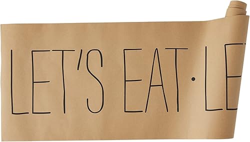 Mud Pie Rollo de camino de mesa, Let's Eat, 30" ft.