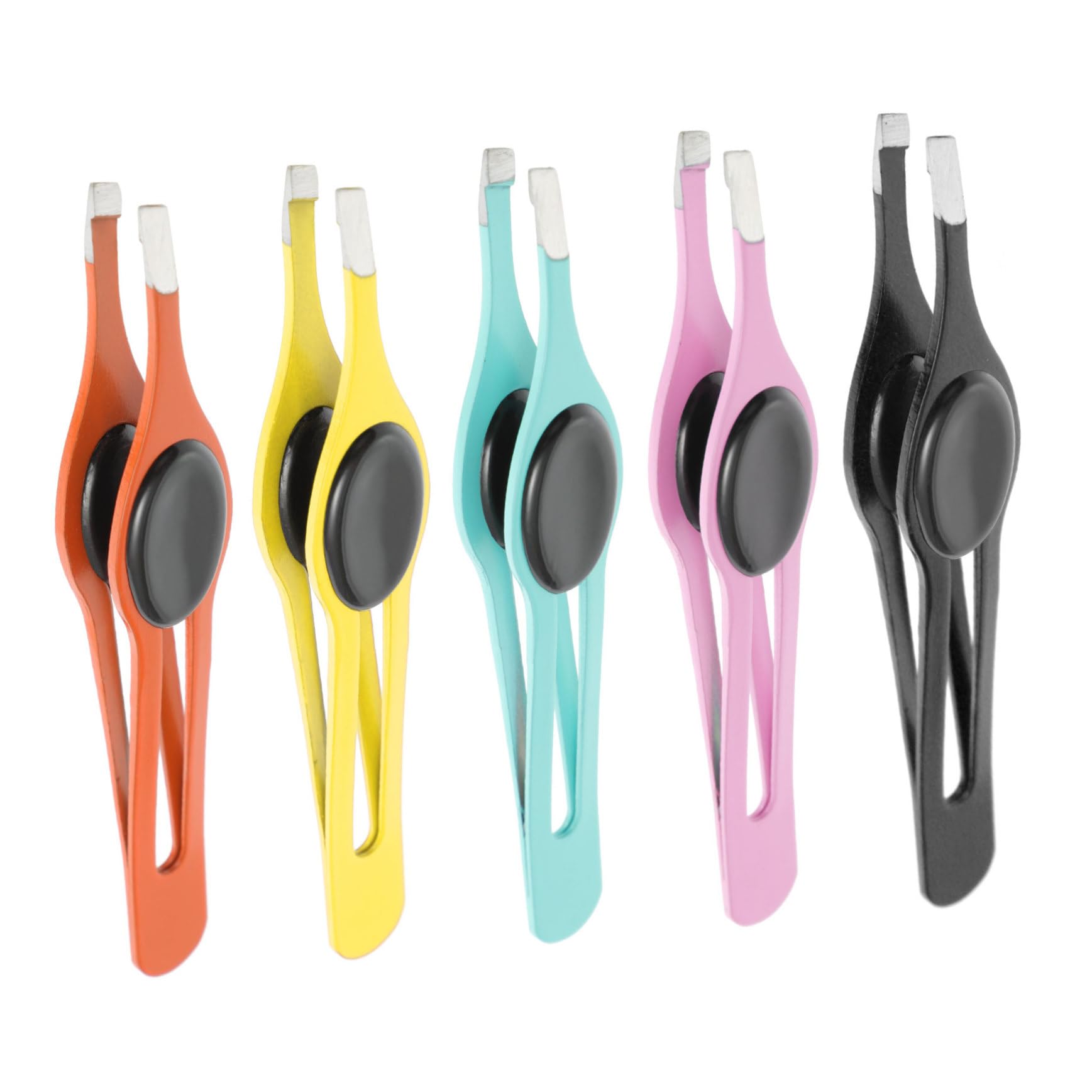 Mikinona 5Pcs Eyebrow Clips Durable Eyebrow Tweezers and Trimmers Ergonomic Design Non Slip Grip Convenient for Travel and Daily Use Suitable for Men and Women