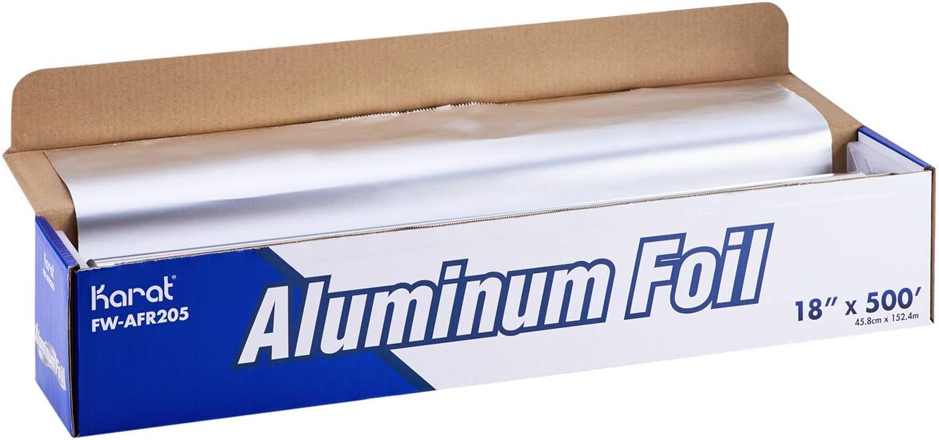 Karat FW-AFR206 18"x 500' Heavy Duty Aluminum Foil Roll - 1 Roll