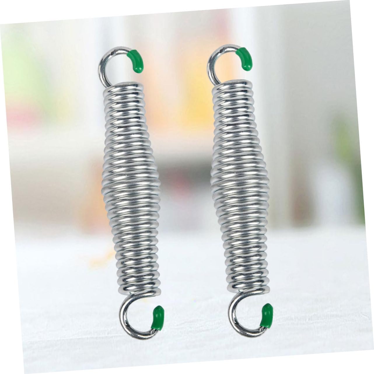 2pcs Capacity Hammock Spring Extension Spring for Hanging Chairs Porch Swings and Outdoor Hammocks Silver Suspension Hooks for Safe Hoisting