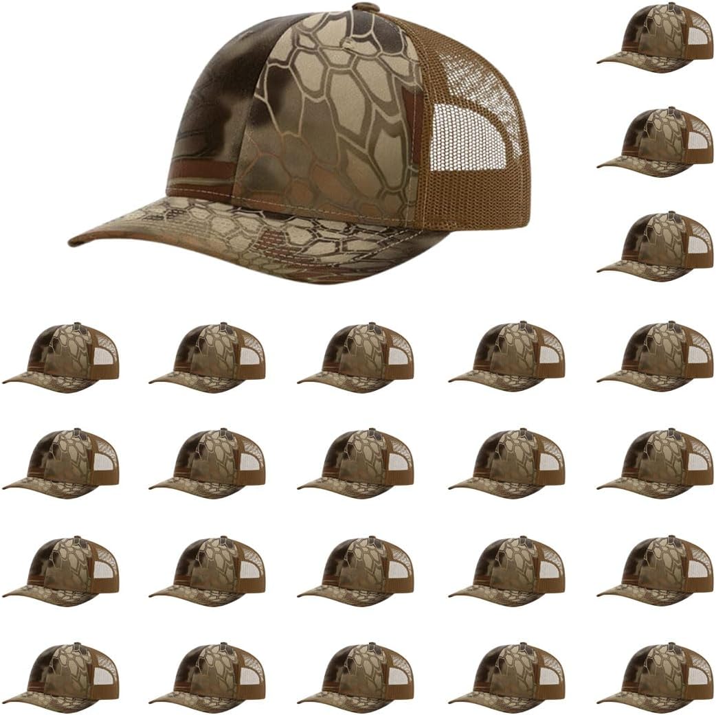 Richardson 112 Classic Six-Panel Adjustable Snapback Trucker Cap | Bulk Packs Available