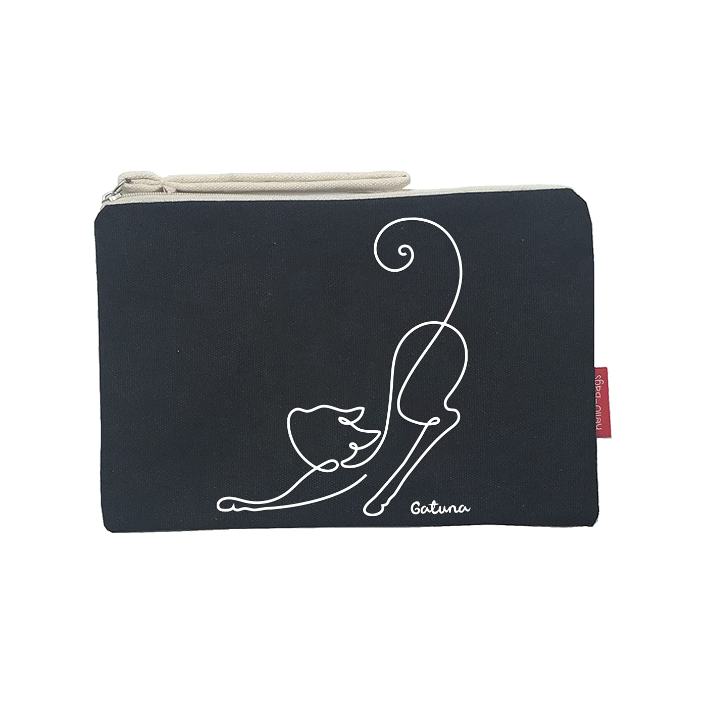 Hello-Bags Make-up-Tasche Aus Baumwolle – 23x15,5 Cm, Mit Reißverschluss & Futter