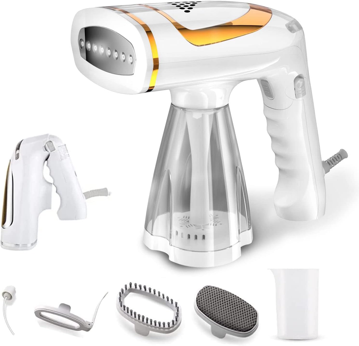 Steamer for Clothes, 1600W High-Power Handheld Steam, Portable Foldable Travel Garment Steamer, Three Speeds Adjustment Garment Steamers with Detachable 250ml Water Tank, Fast Heat Up in 20s