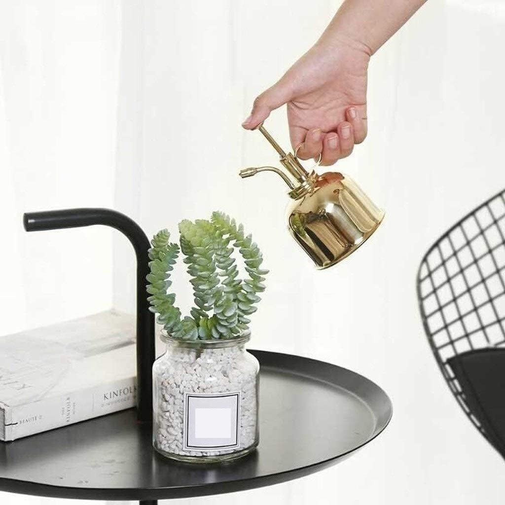 Watering Can Flower Plant Watering Can for Indoor Plants Vintage Kettle Home Gardening Watering Spray Type Watering Can Bonsai Watering Pot Watering Tool(Rose Gold)