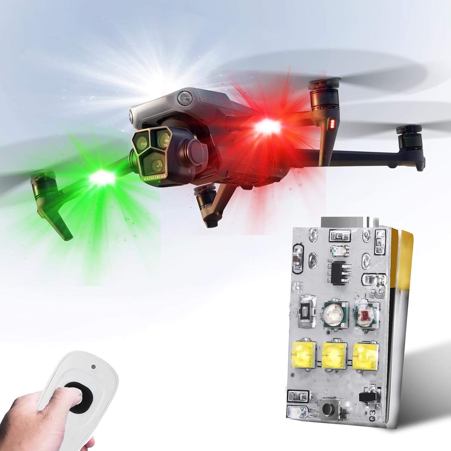 Remote Control of the Strobe Light, Anti Collision Light for FAA Drone Night Flying, Fits DJI Drone,Quadcopter, Toy Airplanes